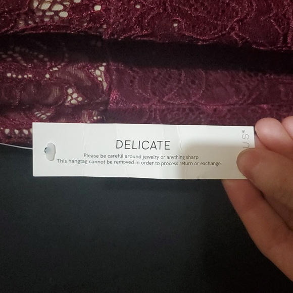 Venus NWOT Purple Size Large High-Low Lace Dress - Picture 3 of 8